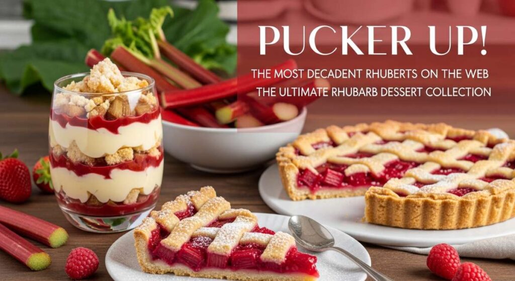 featured: pucker up! the most decadent rhubarb desserts on the web