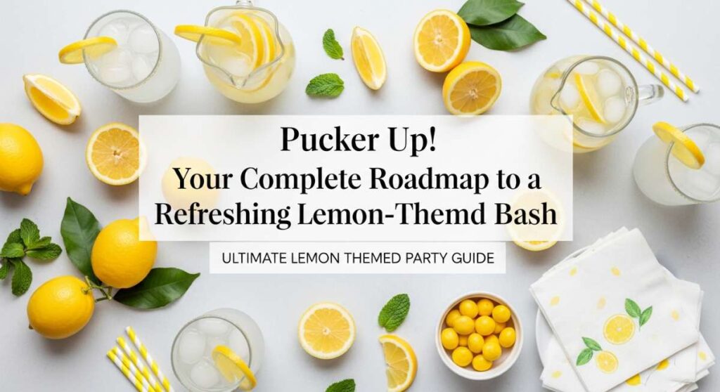 featured: pucker up! your complete roadmap to a refreshing lemon themed bash