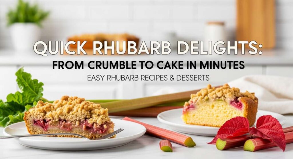 Quick Rhubarb Delights: From Crumble to Cake in Minutes featured: quick rhubarb delights: from crumble to cake in minutes