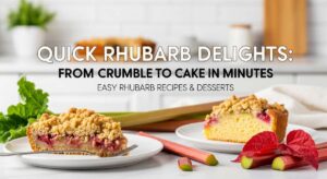 featured: quick rhubarb delights: from crumble to cake in minutes