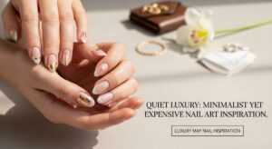 featured: quiet luxury: minimalist yet expensive may nail art inspiration