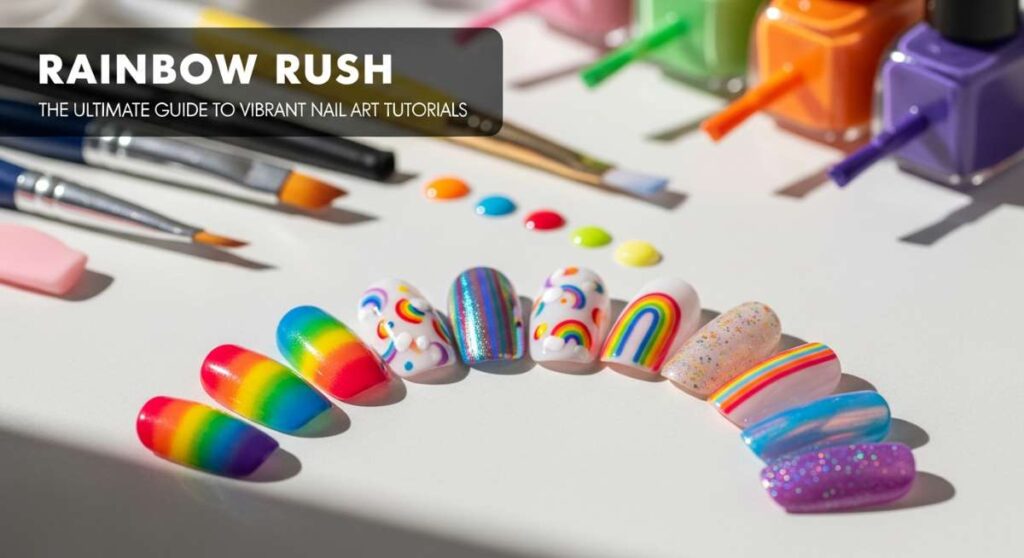 featured: rainbow rush: the ultimate guide to vibrant nail art tutorials