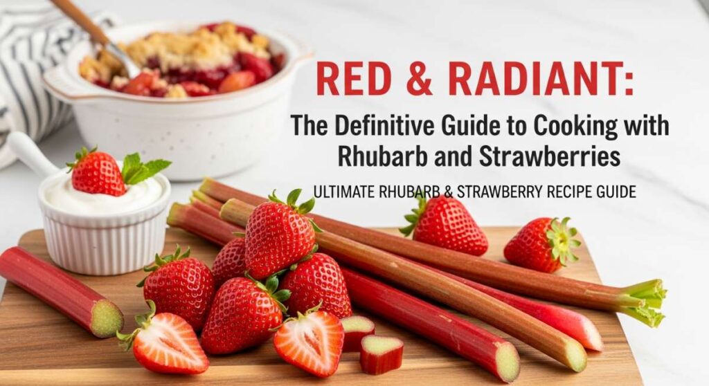 Red & Radiant: The Definitive Guide to Cooking with Rhubarb and Strawberries featured: red & radiant: the definitive guide to cooking with rhubarb and strawberries