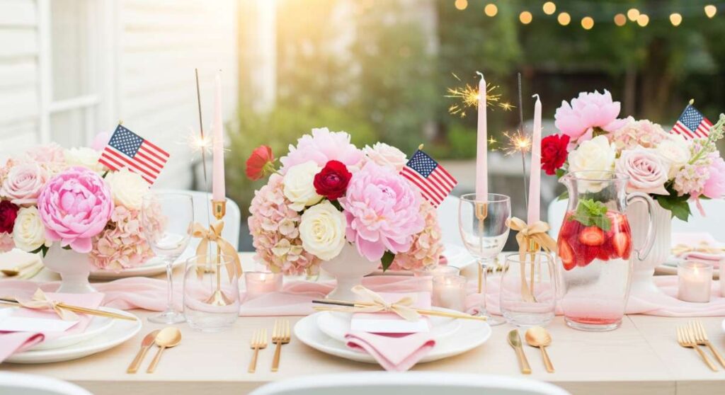 Red, White, and Bloom: Hosting a Dreamy Girly 4th of July Soiree featured: red, white, and bloom: hosting a dreamy girly 4th of july soiree