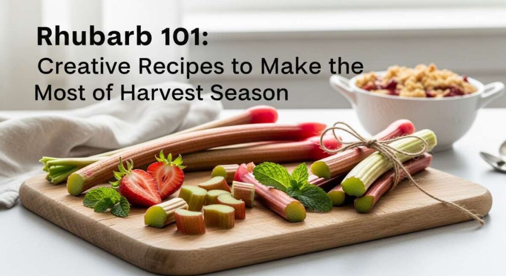 featured: rhubarb 101: creative recipes to make the most of harvest season