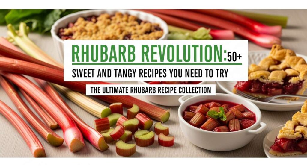 featured: rhubarb revolution: 50+ sweet and tangy recipes you need to try