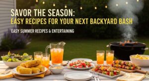 featured: savor the season: easy recipes for your next backyard bash