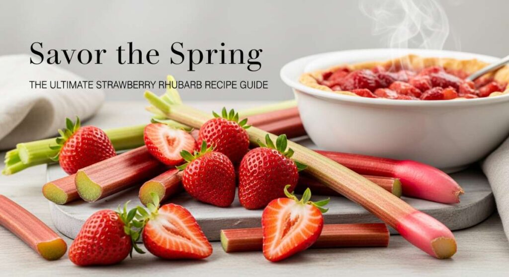featured: savor the spring: the ultimate strawberry rhubarb recipe guide