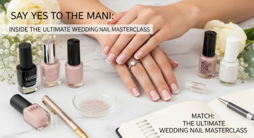 featured: say yes to the mani: inside the ultimate wedding nail masterclass