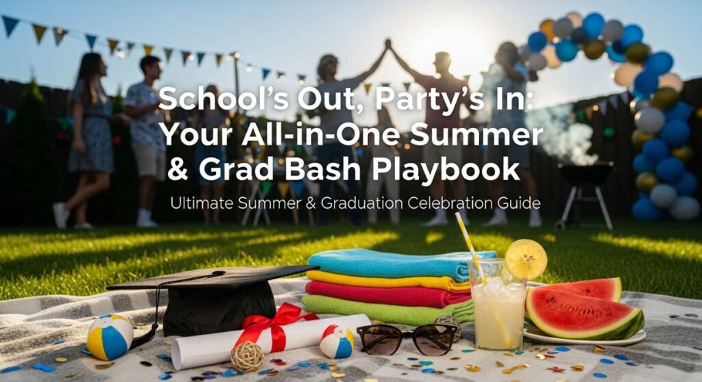 featured: school’s out, party’s in: your all in one summer & grad bash playbook