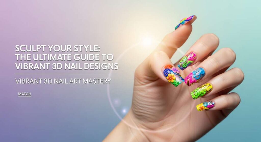 featured: sculpt your style: the ultimate guide to vibrant 3d nail designs