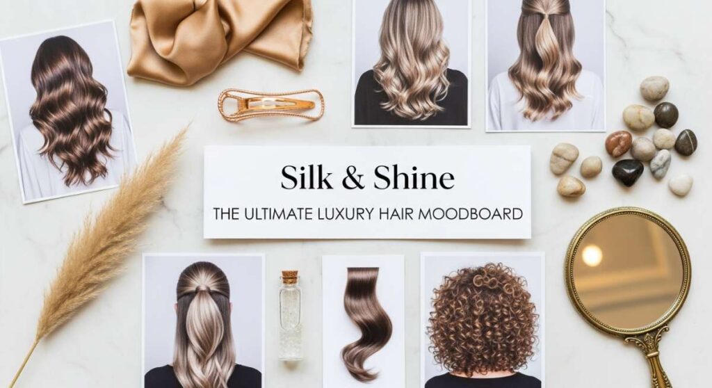 Silk & Shine: The Ultimate Luxury Hair Moodboard featured: silk & shine: the ultimate luxury hair moodboard