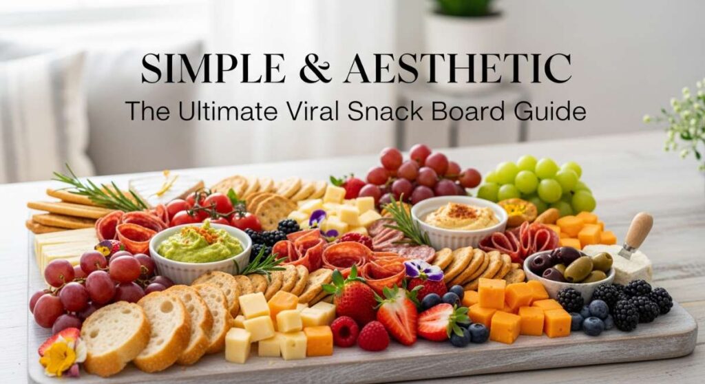 featured: simple & aesthetic: the ultimate viral snack board guide