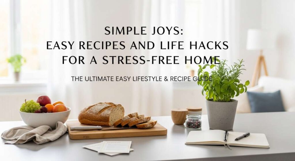 featured: simple joys: easy recipes and life hacks for a stress free home