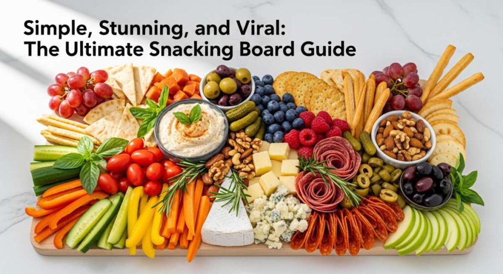 featured: simple, stunning, and viral: the ultimate snacking board guide