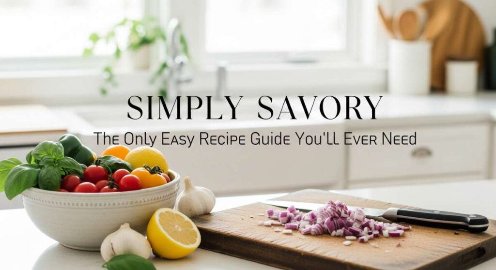 featured: simply savory: the only easy recipe guide you’ll ever need