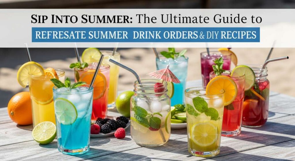 featured: sip into summer: the ultimate guide to refreshing drink orders & diy recipes