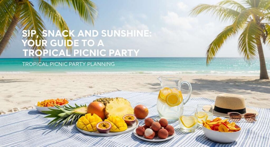 featured: sip, snack, and sunshine: your guide to a tropical picnic party