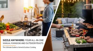 featured: sizzle anywhere: your all in one manual for indoor and outdoor feasts