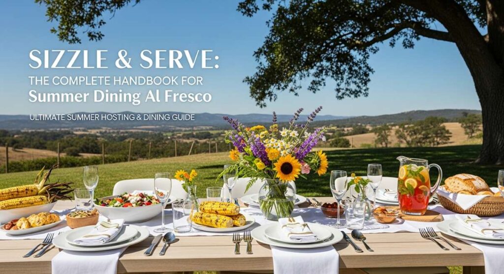 featured: sizzle & serve: the complete handbook for summer dining al fresco