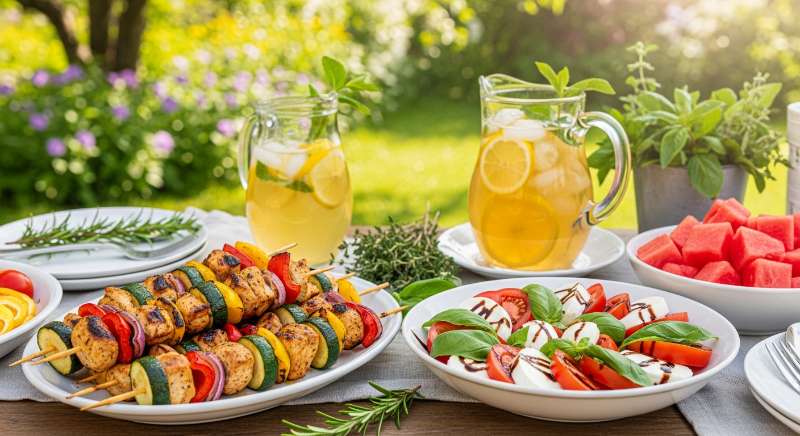featured: sizzling summer bites: easy recipes for your next garden party