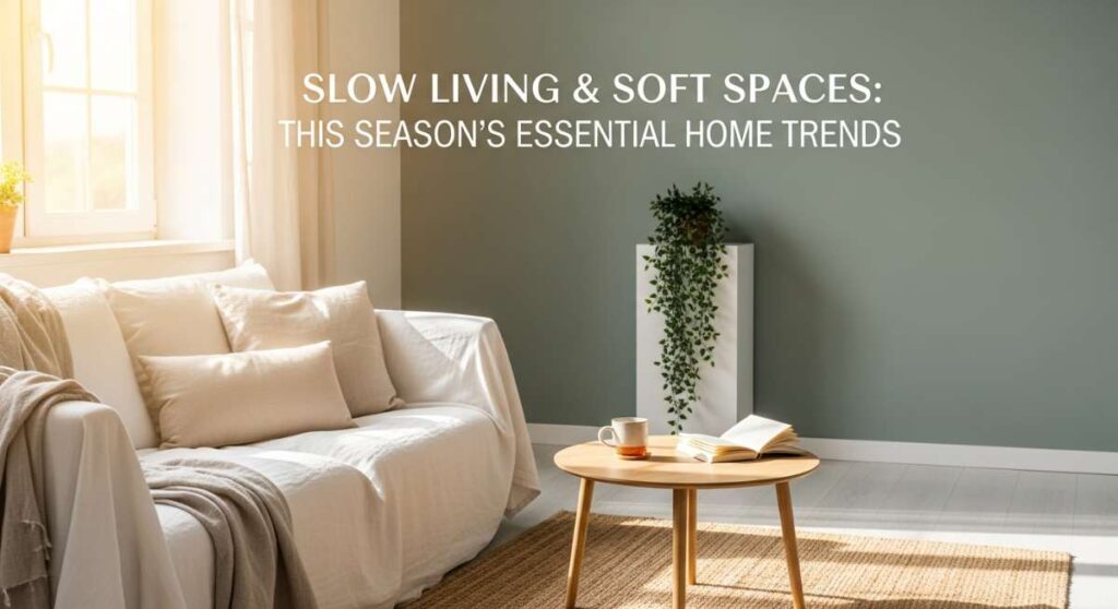featured: slow living & soft spaces: this season's essential home trends