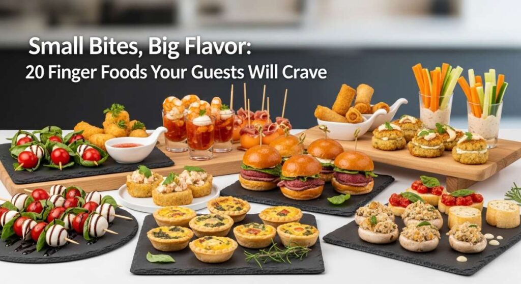 featured: small bites, big flavor: 20 finger foods your guests will crave
