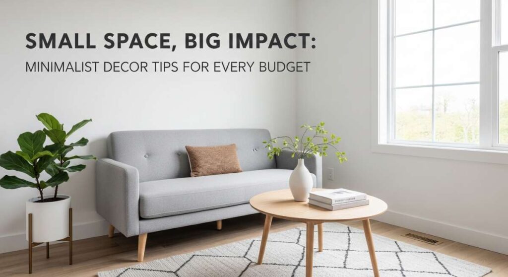 Small Space, Big Impact: Minimalist Decor Tips for Every Budget featured: small space, big impact: minimalist decor tips for every budget