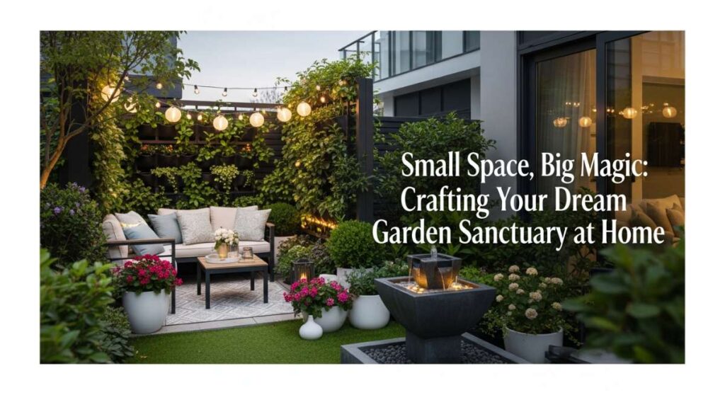 featured: small space, big magic: crafting your dream garden sanctuary at home