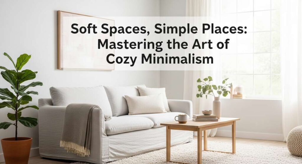featured: soft spaces, simple places: mastering the art of cozy minimalism