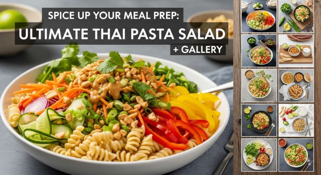 featured: spice up your meal prep: ultimate thai pasta salad + gallery