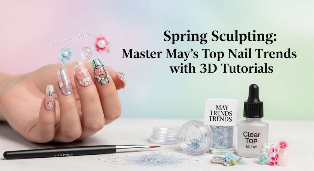 featured: spring sculpting: master may’s top nail trends with 3d tutorials