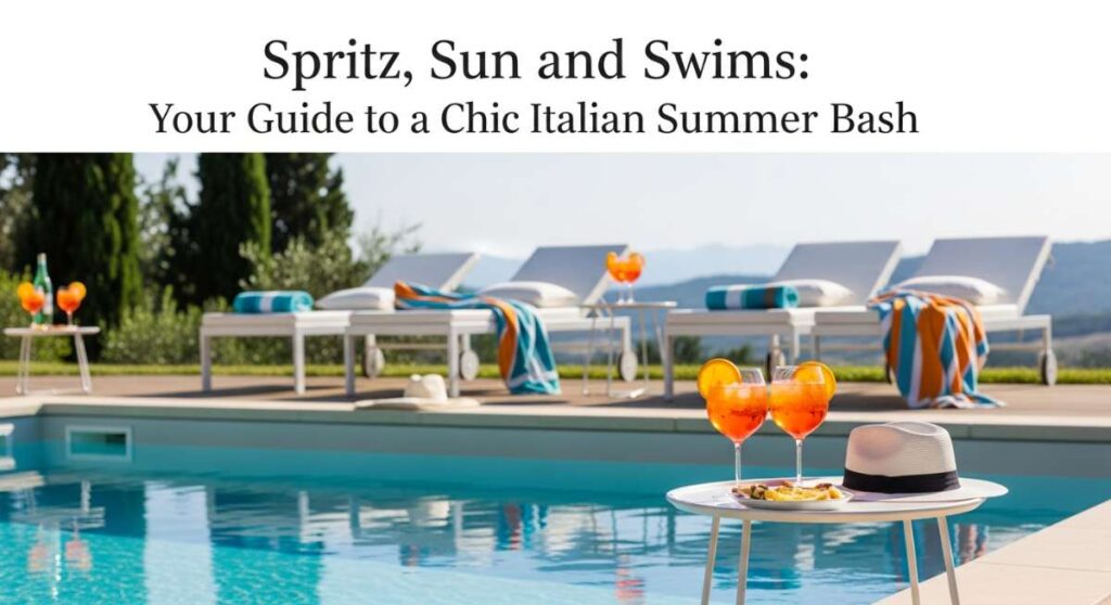 featured: spritz, sun, and swims: your guide to a chic italian summer bash