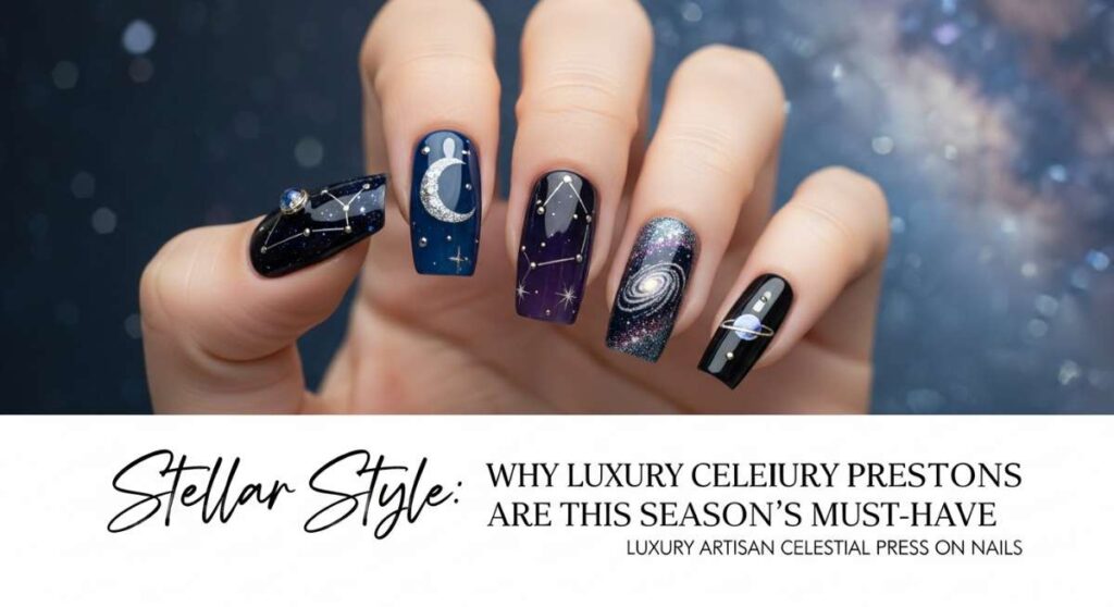 featured: stellar style: why luxury celestial press ons are this season's must have