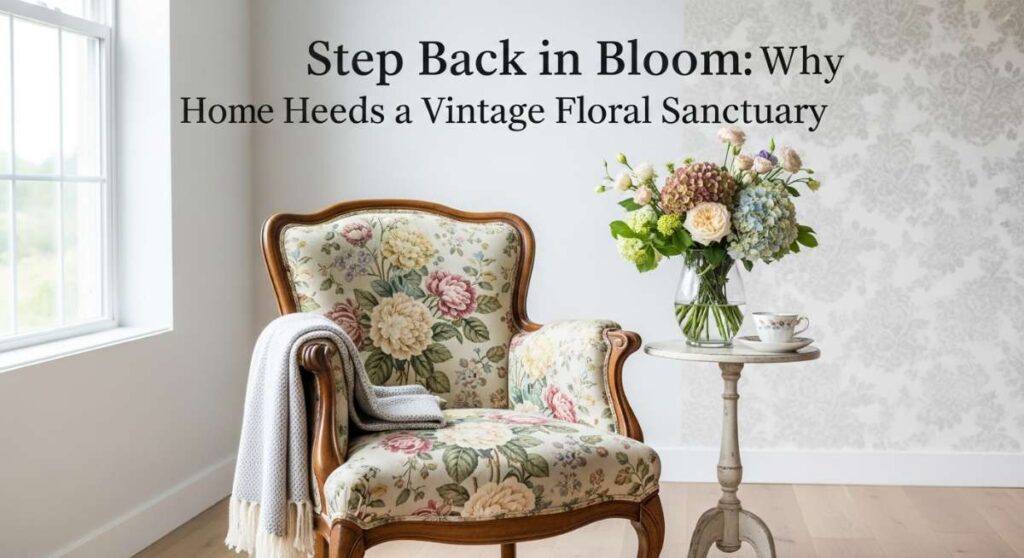 featured: step back in bloom: why every home needs a vintage floral sanctuary