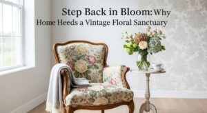 featured: step back in bloom: why every home needs a vintage floral sanctuary