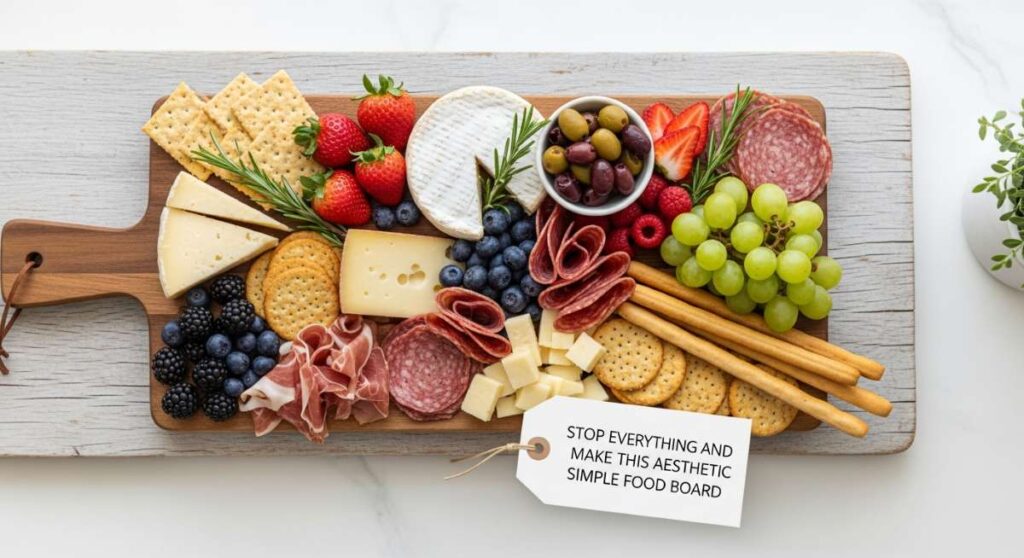 featured: stop everything and make this aesthetic simple food board
