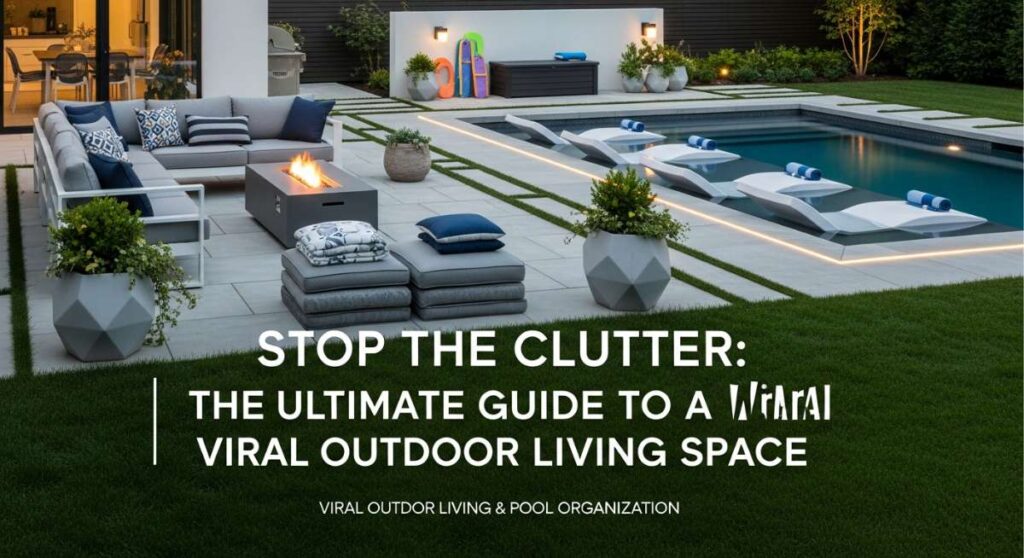 featured: stop the clutter: the ultimate guide to a viral outdoor living space
