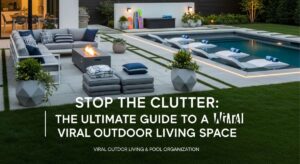 featured: stop the clutter: the ultimate guide to a viral outdoor living space