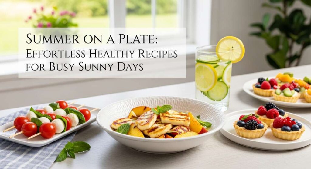 Summer on a Plate: Effortless Healthy Recipes for Busy Sunny Days featured: summer on a plate: effortless healthy recipes for busy sunny days