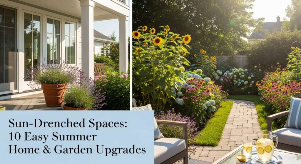 featured: sun drenched spaces: 10 easy summer home & garden upgrades