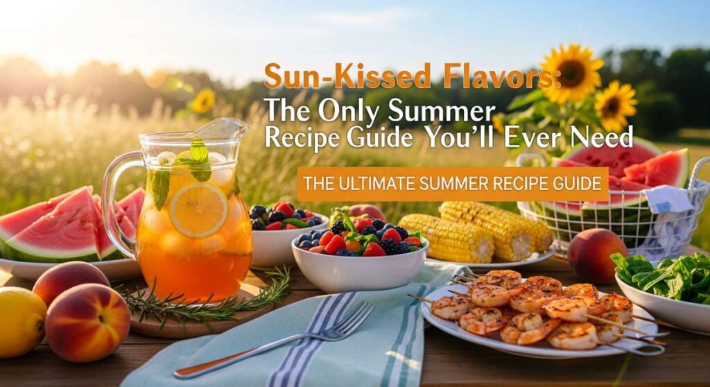 featured: sun kissed flavors: the only summer recipe guide you'll ever need