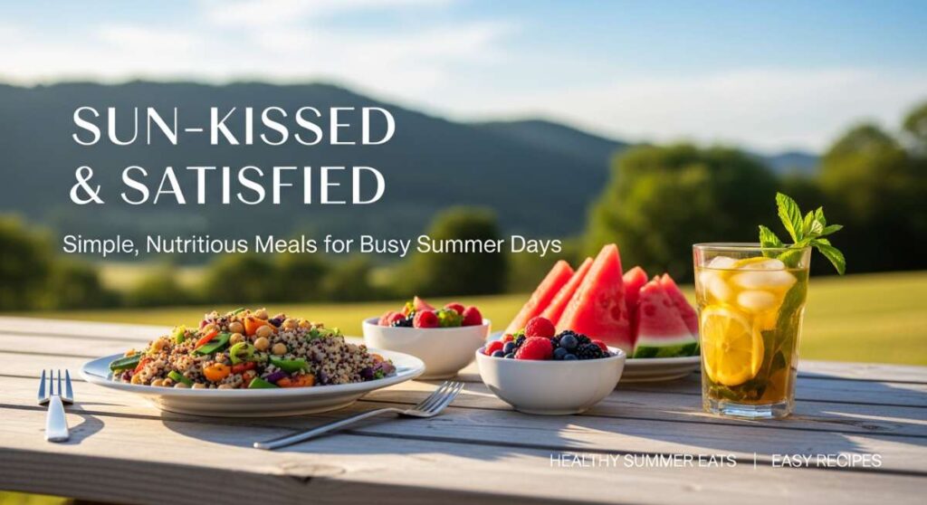 featured: sun kissed & satisfied: simple, nutritious meals for busy summer days