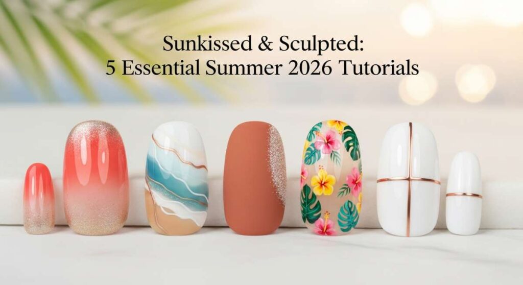 featured: sunkissed & sculpted: 5 essential summer 2026 mani tutorials