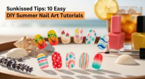 featured: sunkissed tips: 10 easy diy summer nail art tutorials