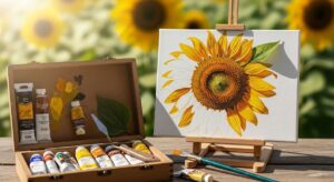 featured: sunny styles: how to paint perfect sunflowers like a pro