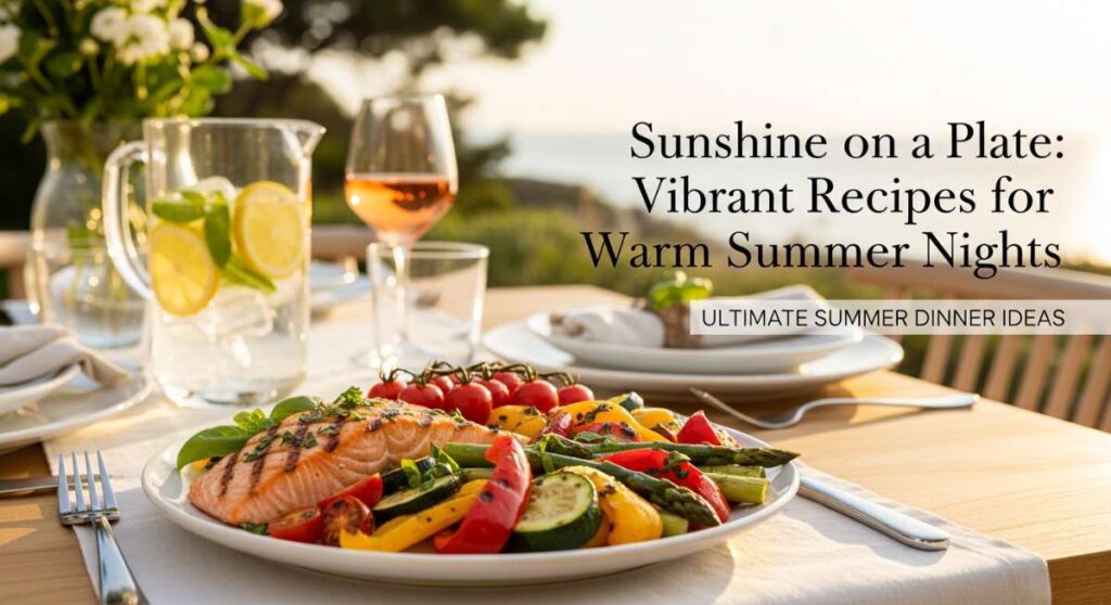 featured: sunshine on a plate: vibrant recipes for warm summer nights