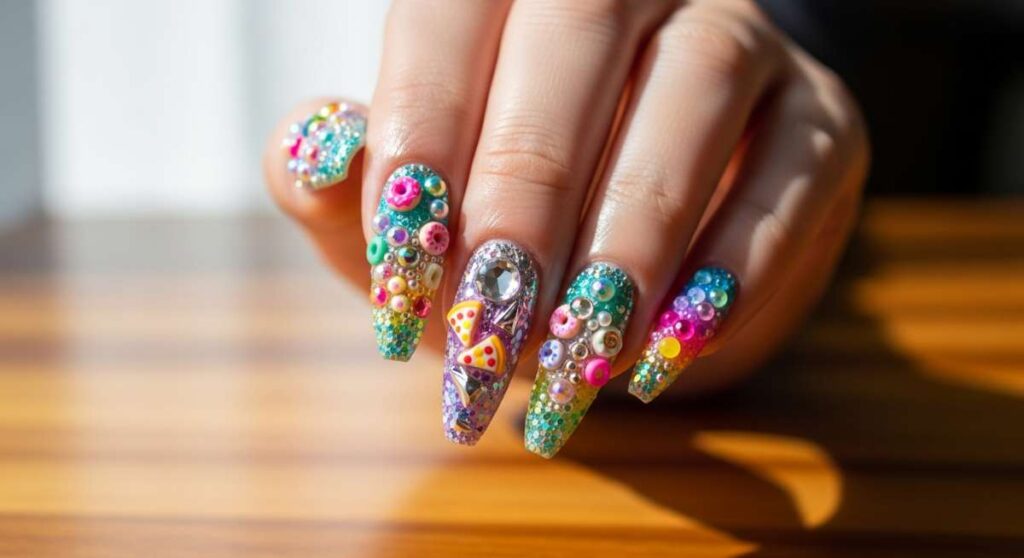 featured: taste the rainbow: everything you need to know about multi colored junk nails