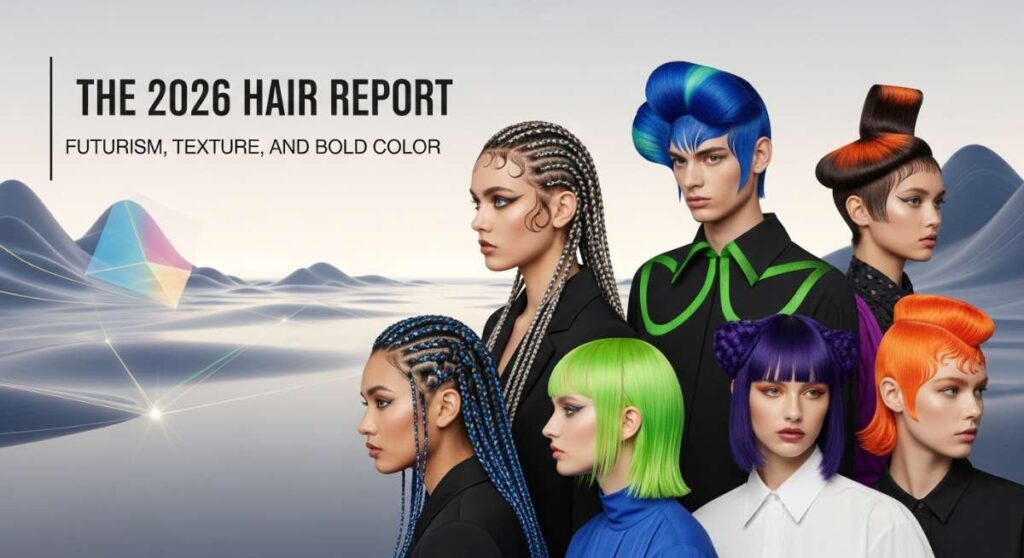 featured: the 2026 hair report: futurism, texture, and bold color