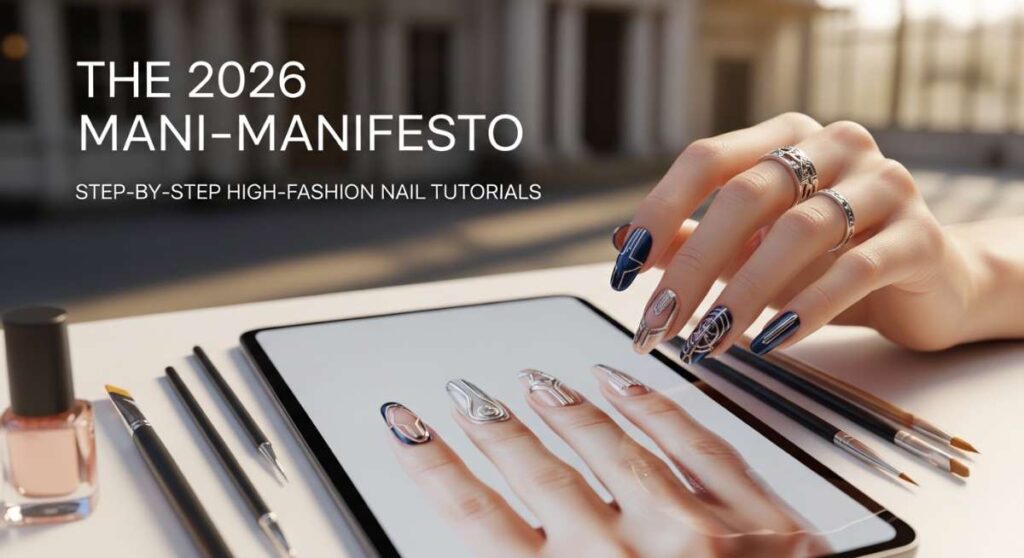 featured: the 2026 mani manifesto: step by step high fashion nail tutorials